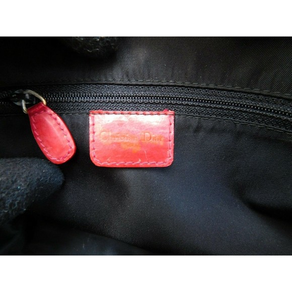 AUTHENTIC VINTAGE DIOR SPLASH DOUBLE SADDLE PATENT LEATHER MINI SATCHEL BAG - Picture 9 of 12